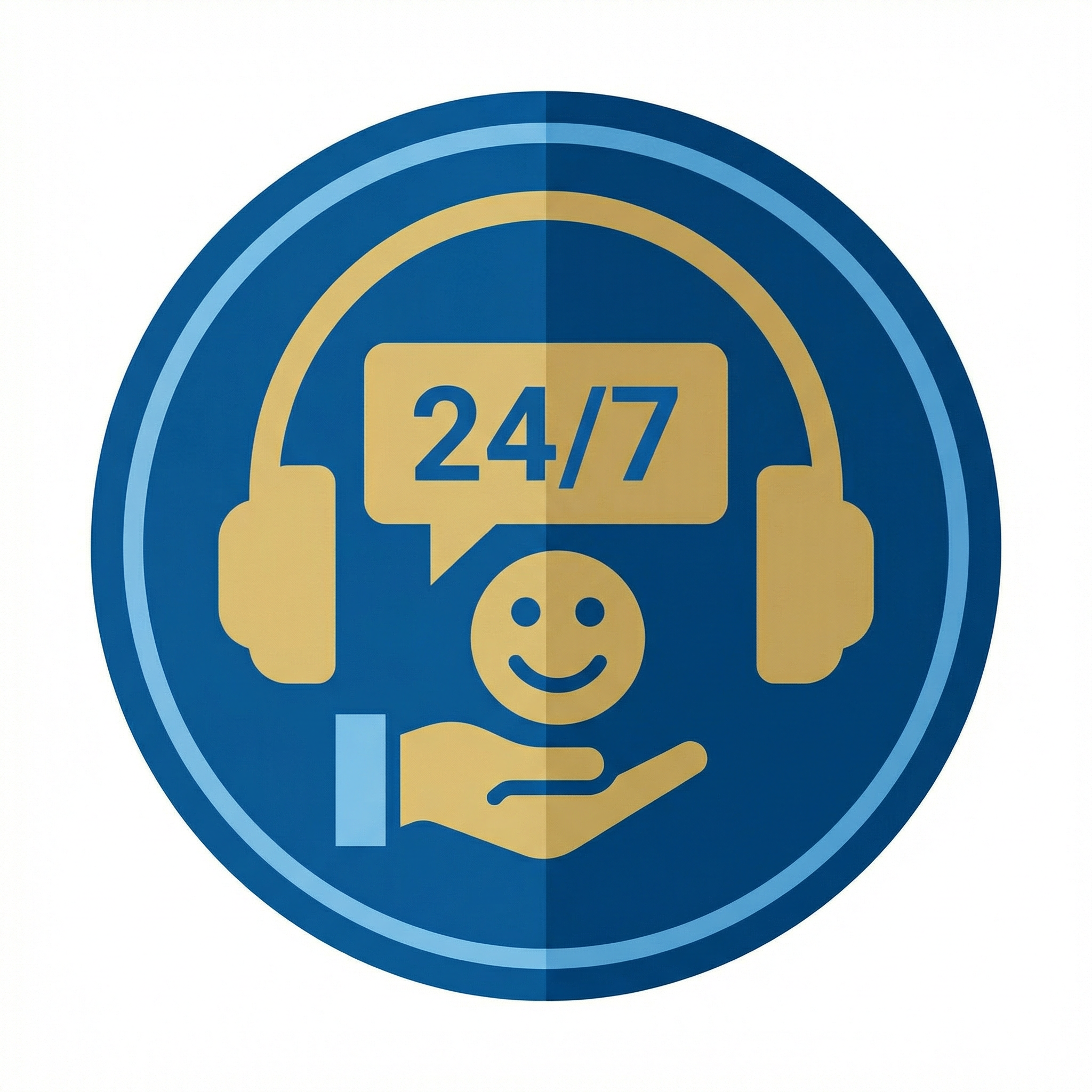 24/7在线客服图标